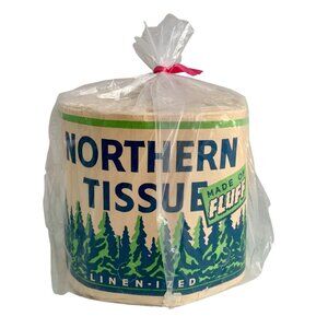 Northern Tissue Linen-Ized Vintage Antique Single Roll Toilet Paper